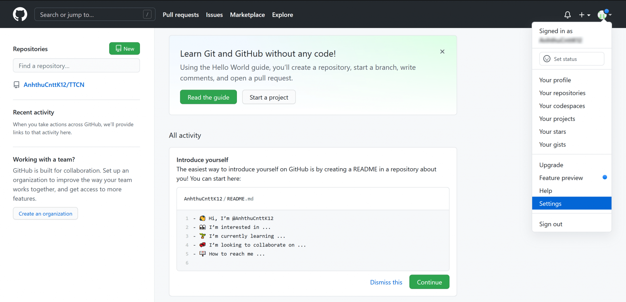 Get GitHub API key pair